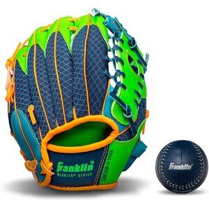 Sports Kids Baseball Glove and Foam Ball Set Youth Teeball Glove for Toddlers